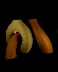 Interlocking Toroidal Vases, pair