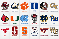 Mini Sideline Cooler Can Holder — ACC College Team Colors, Game Day Fan Gift