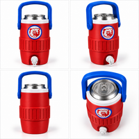 Mini Sideline Cooler Can Holder — Big 12 College Team Colors, Game Day Fan Gift