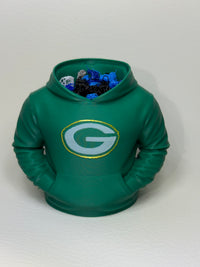 Football Hoodie Desk Organizer — Custom NFL Team Pen Holder Gift