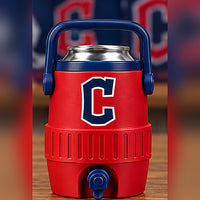 Cleveland Guardians mini sideline cooler, navy and red
