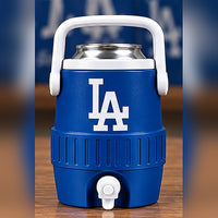 Los Angeles Dodgers mini sideline cooler, blue and white