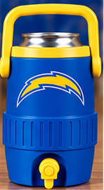 Los Angeles — Powder Blue & Gold mini sideline cooler
