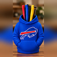 Buffalo Royal & Red football hoodie pen holder