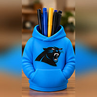 Charlotte Black & Blue football hoodie pen holder