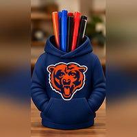 Chicago Navy & Orange football hoodie pen holder