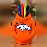 Denver Navy & Orange football hoodie pen holder