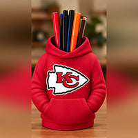 Kansas City Red & Gold football hoodie pen holder