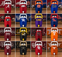 Mini Sideline Cooler Can Holder — SEC College Team Colors, Game Day Fan Gift