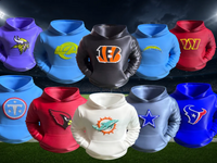 Football Hoodie Desk Organizer — Custom NFL Team Pen Holder Gift