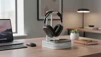 Minimalist Headphone Stand on a desk