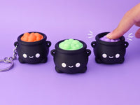 Mini Cauldron Clickers & Witchy Cats, Set of 5