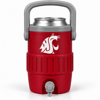 Pullman crimson and gray mini sideline cooler can holder