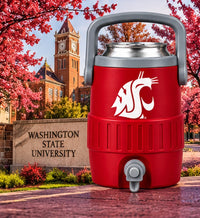 Pullman crimson and gray mini sideline cooler can holder