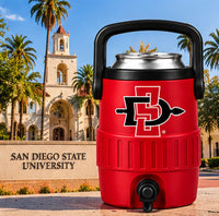 San Diego scarlet and black mini sideline cooler can holder