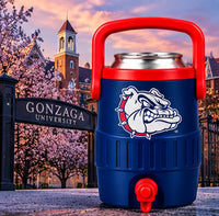 Spokane navy and red mini sideline cooler can holder