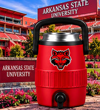 Jonesboro scarlet and black mini sideline cooler can holder