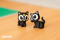Mini Cauldron Clickers & Witchy Cats, Set of 5